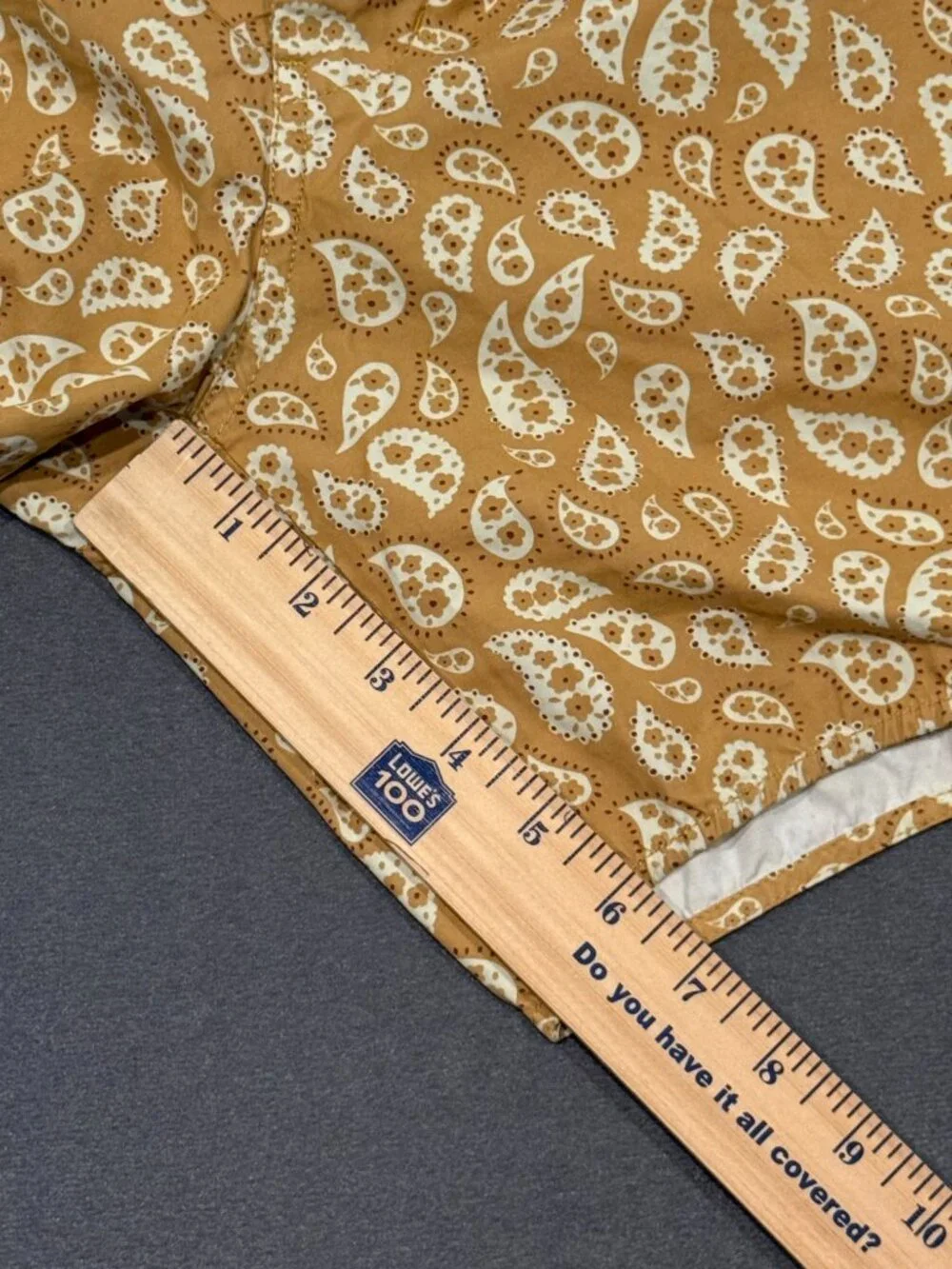 RVCA Alex Knost Paisley Board Shorts Men’s 31 Tan